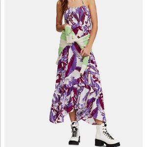 Free People Heat Wave Maxi Dress Ivory Combo NWT